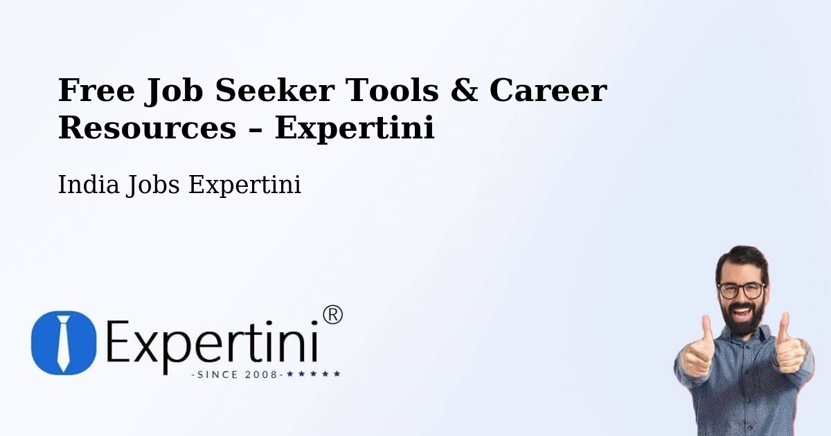 Free Job Seeker Tools & Career Resources – Rangareddi - Rangareddi, India Jobs Expertini